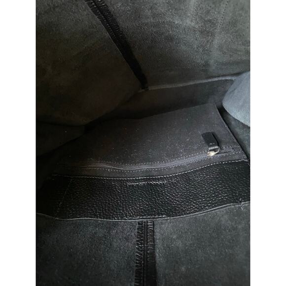 BANANA REPUBLIC Black Pebbled Leather Shoulder Bag (NWOT) - Picture 8 of 14